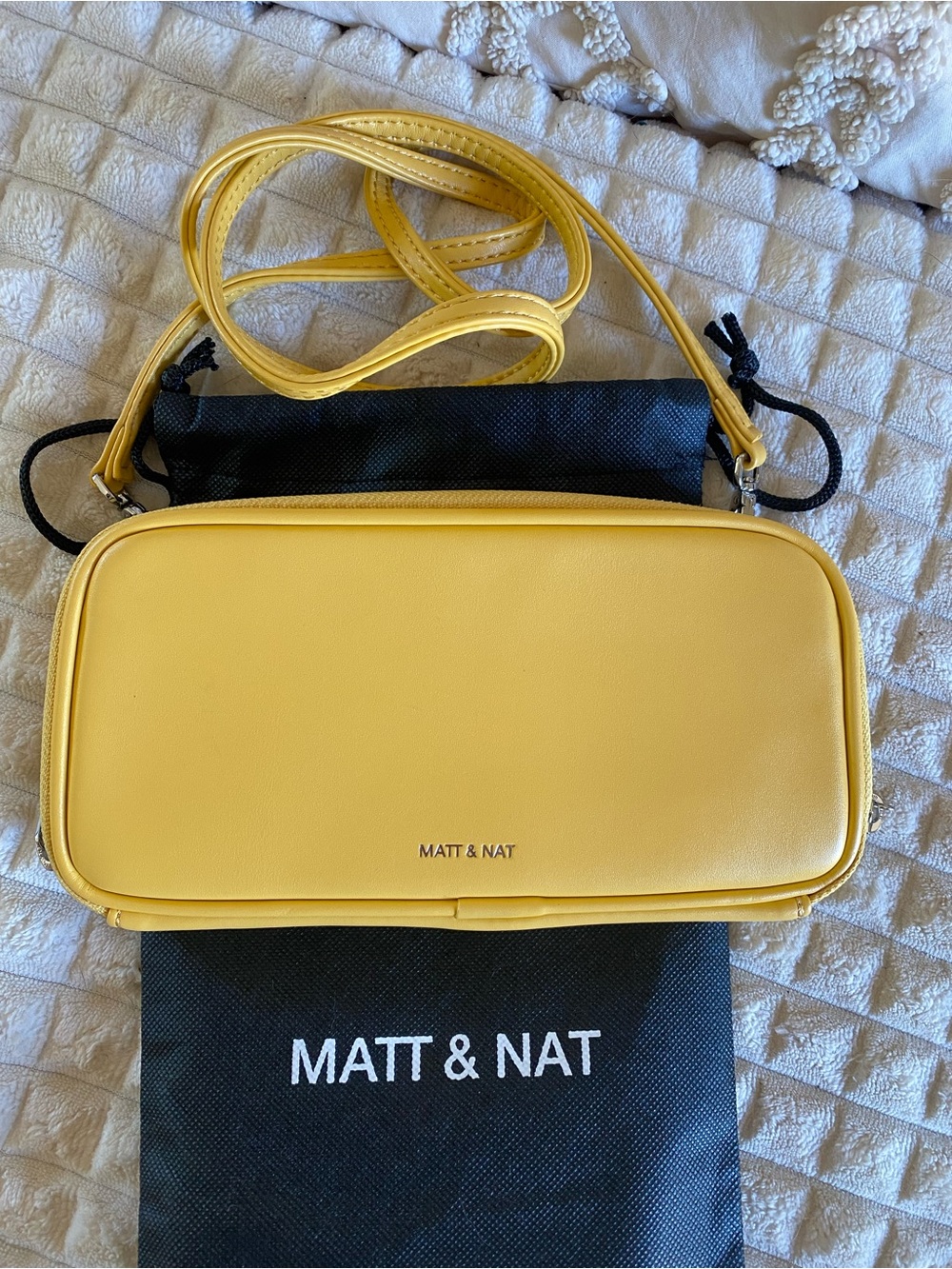 Matt & Nat Bright Yellow Vegan Crossbody Bag